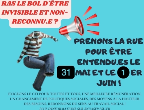 Travail social : grève national le 31 mai et le 1er juin